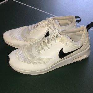 white Nike sneakers